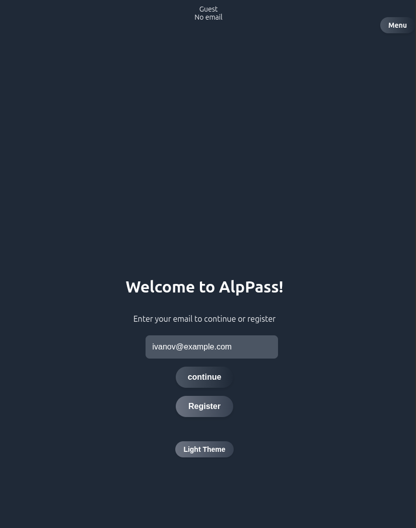 All passes screen